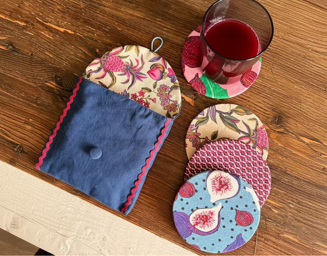 Set di 4 sottobicchieri sfoderabili | LunaSofì