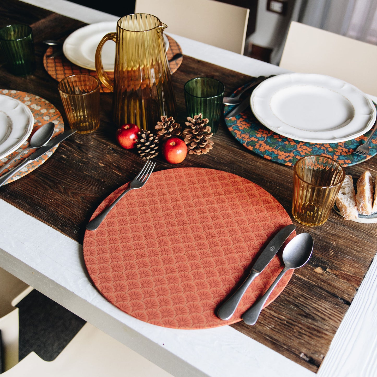 Sottopiatto Rouge Mosaic - Agnes Collection