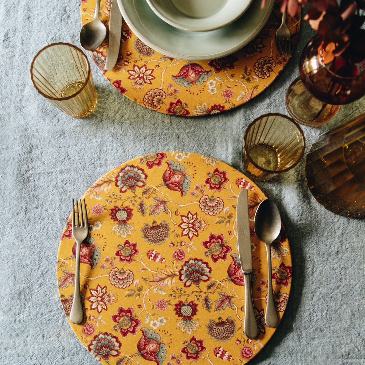 Sottopiatto Botanical Chic senape