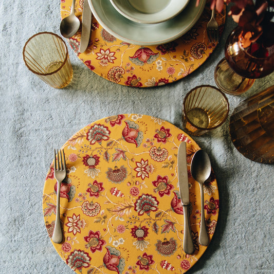 Sottopiatto Botanical Chic senape