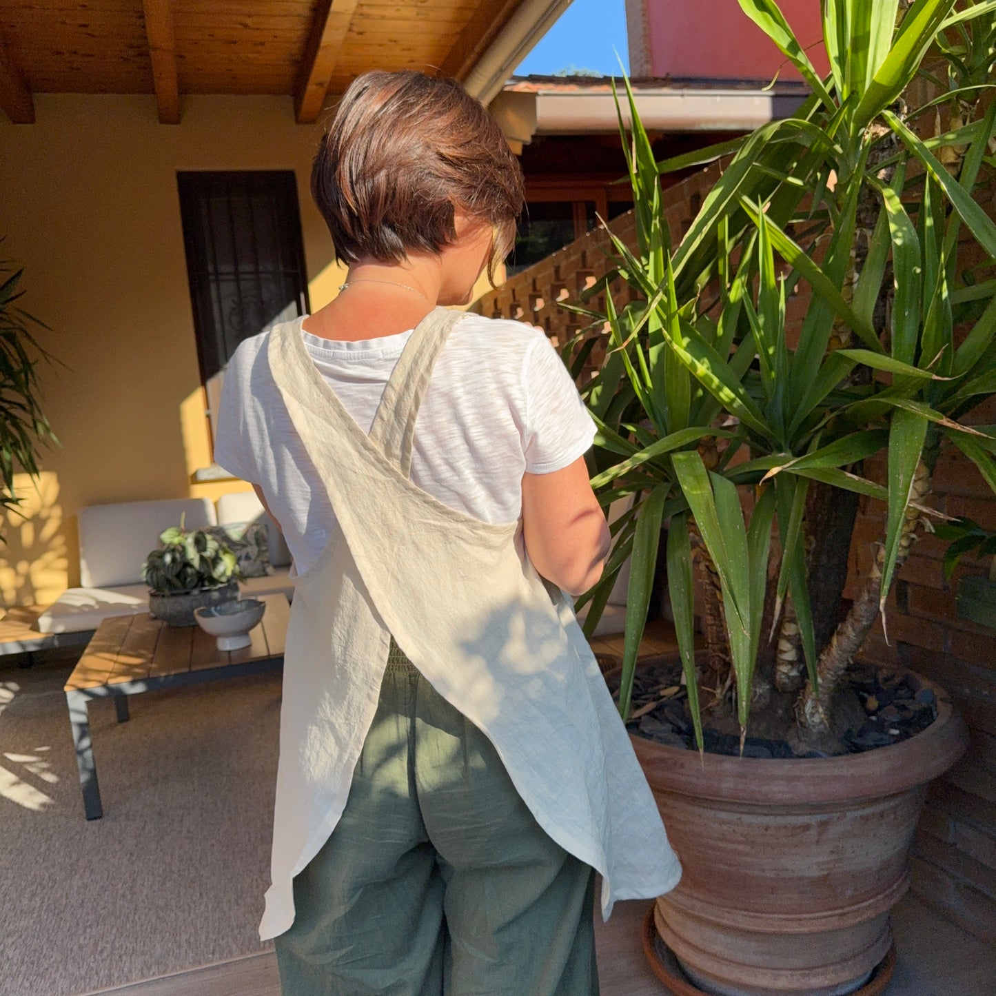 Grembiule in lino Claire