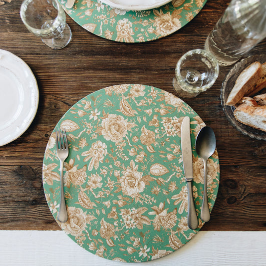 Sottopiatto Blooming verde bottiglia