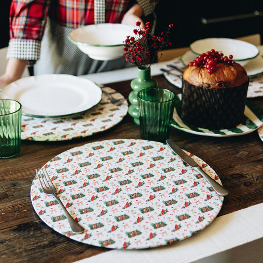 Sottopiatto Chalet di Natale