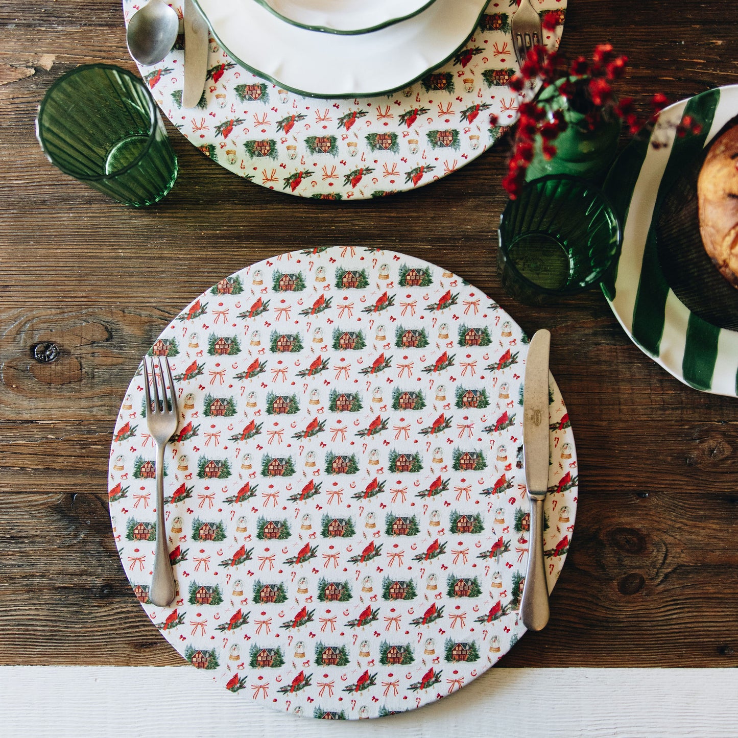 Sottopiatto Chalet di Natale